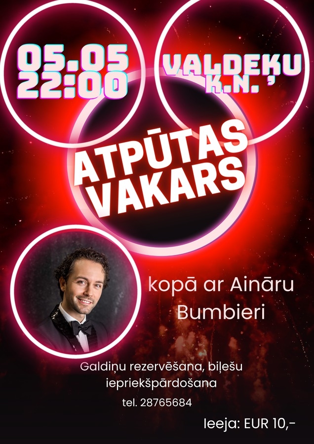Atpūtas vakars kopā ar Aināru Bumbieri