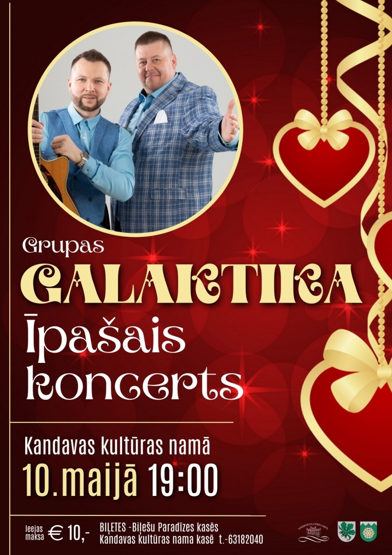 16. februārī plānotais koncerts "Galaktika" pārcelts uz 10.maiju.