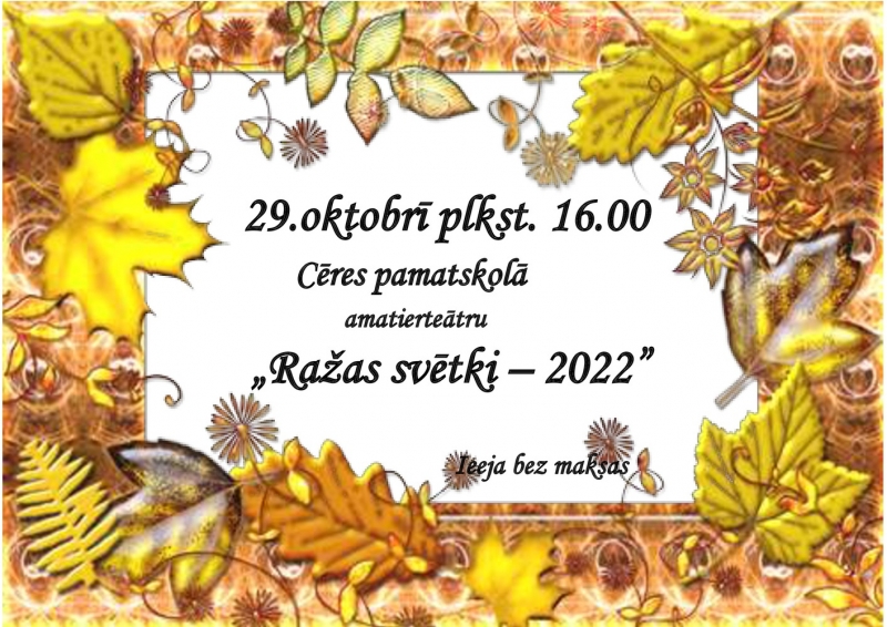 Amatierteātru "Ražas svētki - 2022"