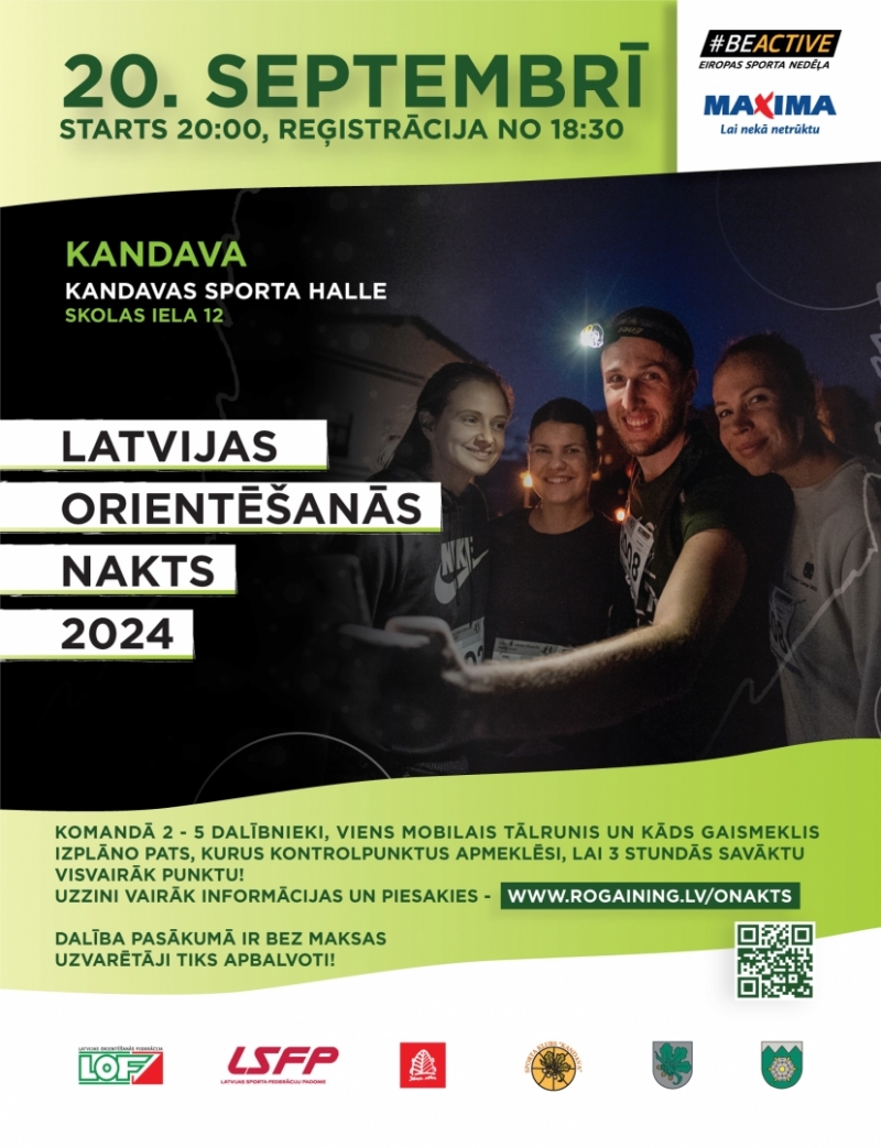 Latvijas Orientēšanās nakts 2024 Kandavā