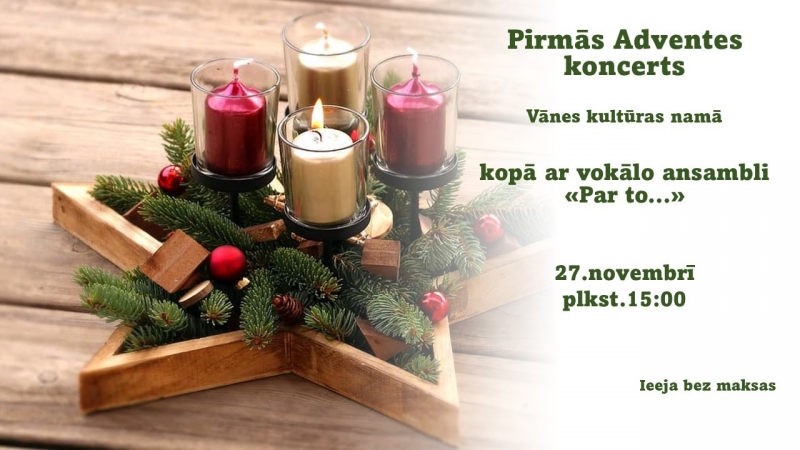 Pirmās Adventes koncerts Vānē