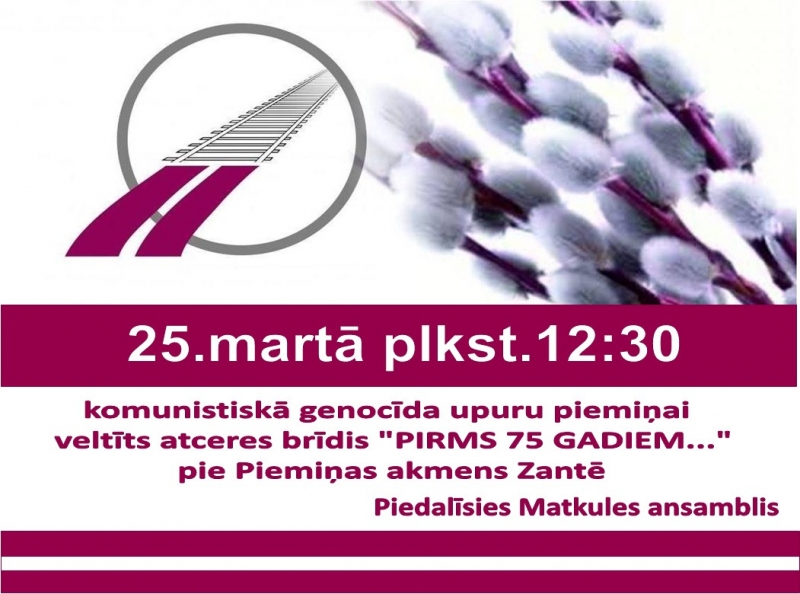Komunistiskā genocīda upuru piemiņas diena Zantē
