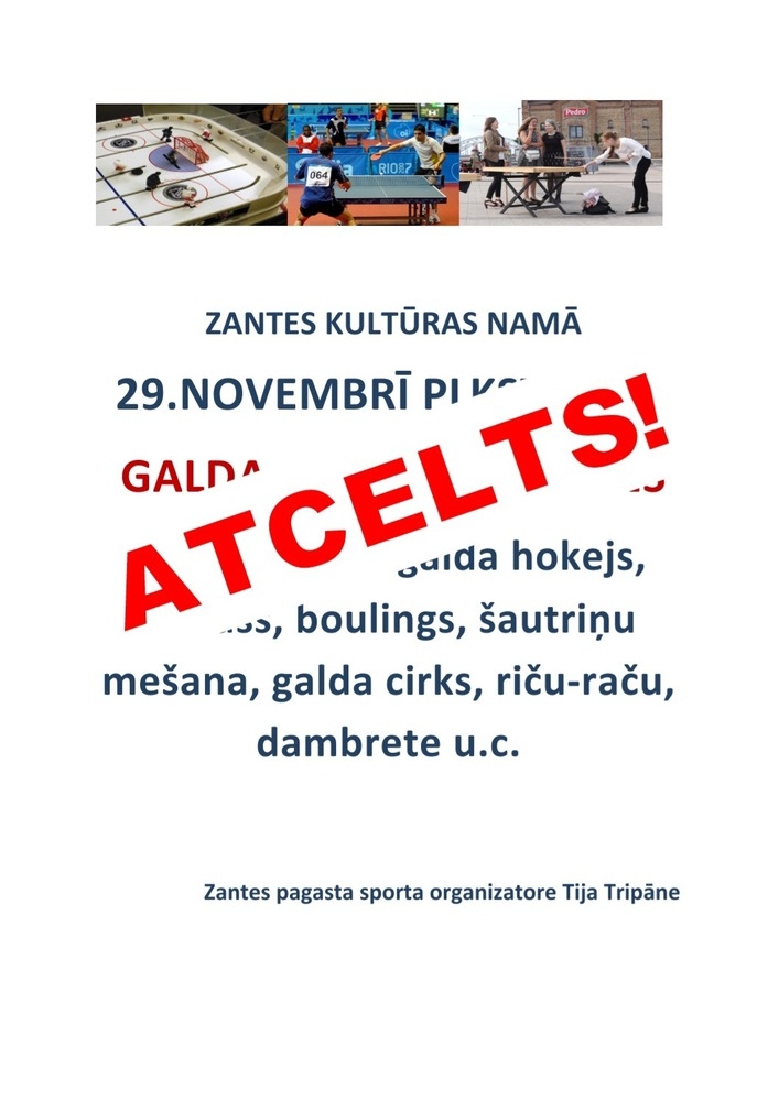 Pasākums atcelts!