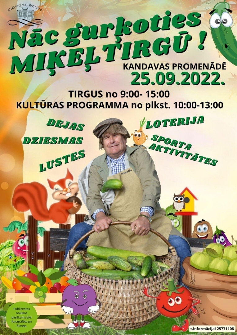MIĶEĻDIENAS TIRGUS Kandavas Promenādē