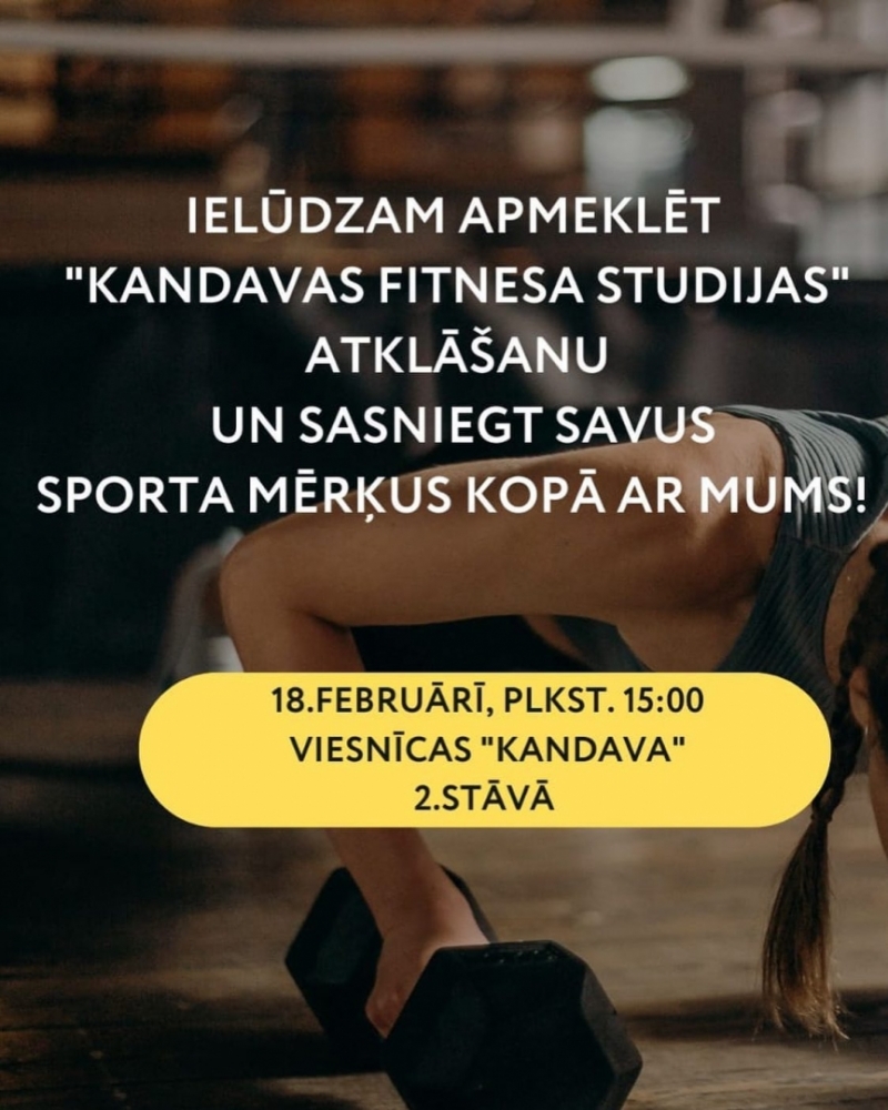 Kandavas Fitnesa studijas atklāšana
