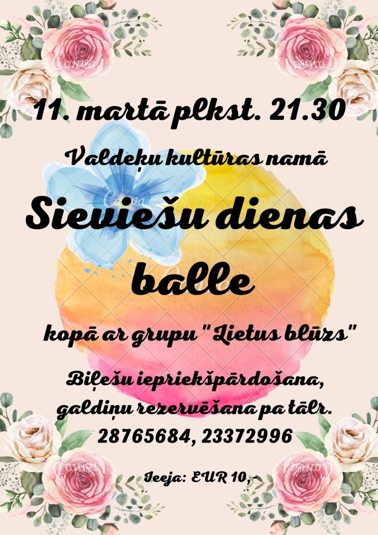 Sieviešu dienas balle Valdeķos