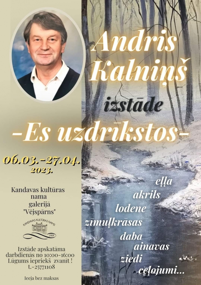 ANDRA KALNIŅA izstāde "ES UZDRĪKSTOS"