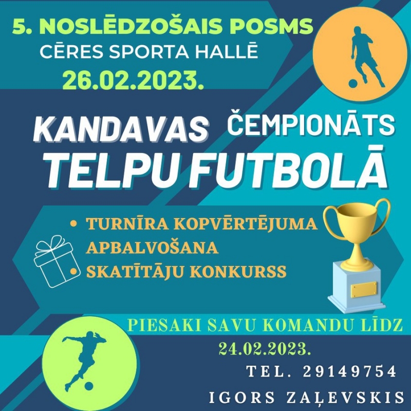 Kandavas čempionāts telpu futbolā 5. posms