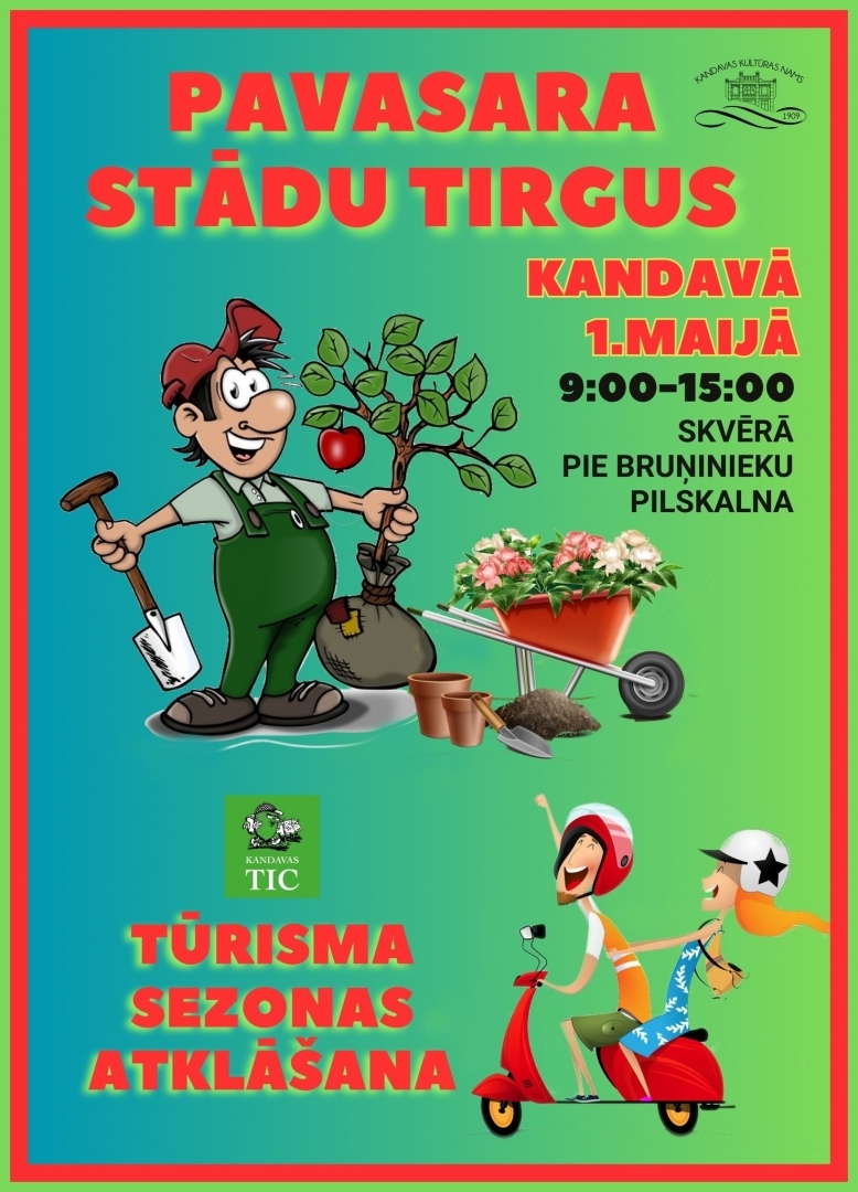 Pavasara stādu tirgus Kandavā