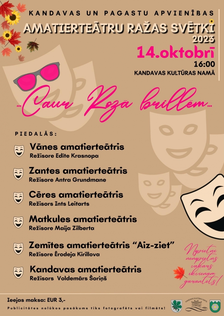 Kandavas un pagastu apvienības AMATIERTEĀTRU RAŽAS SVĒTKI