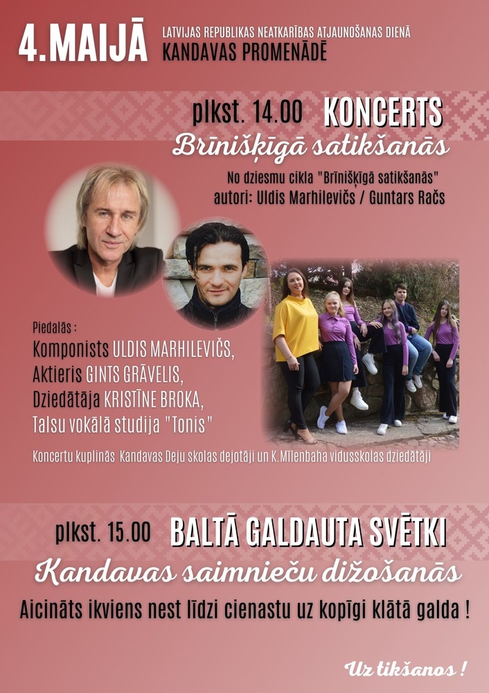 Latvijas Republikas neatkarības atjaunošanas diena Kandavā