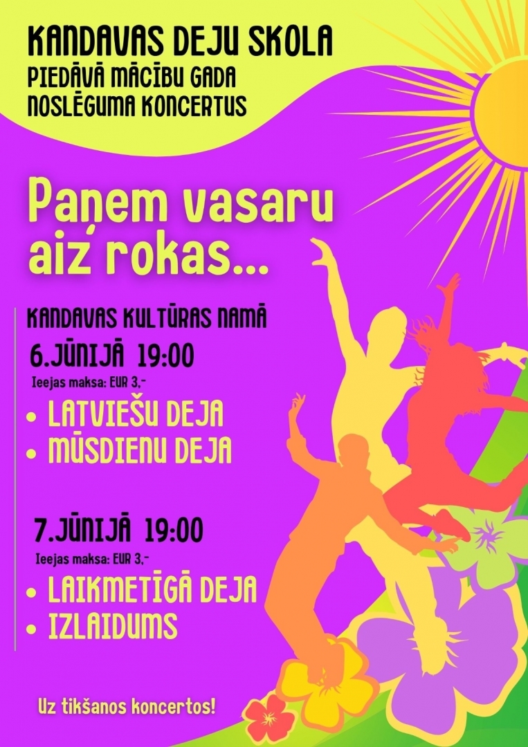 Kandavas Deju skolas mācību gada noslēguma koncert
