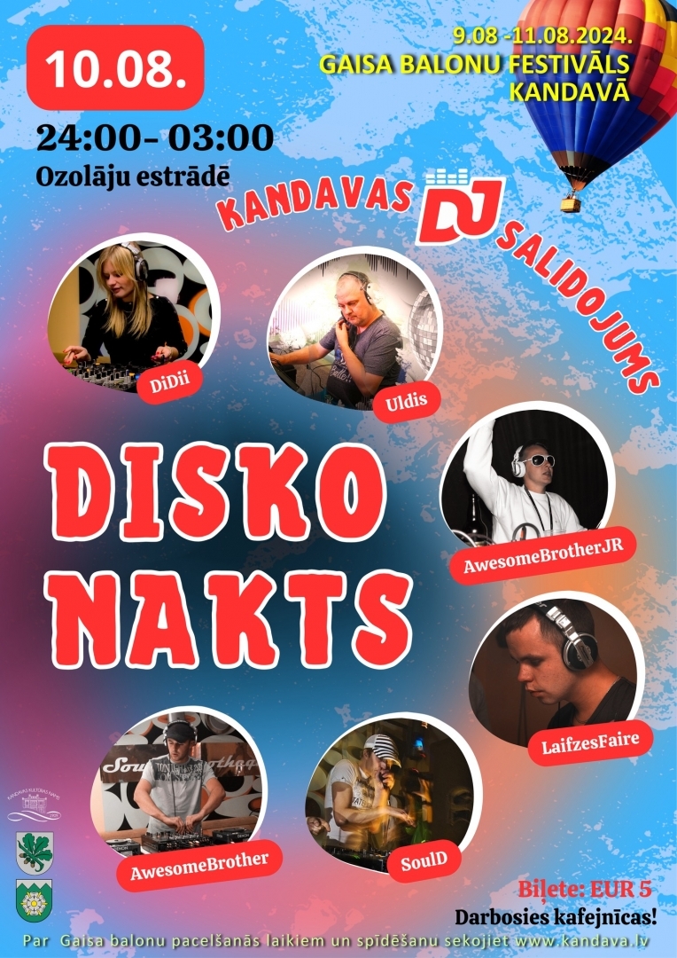 Disko nakts- Kandavas DJ salidojums