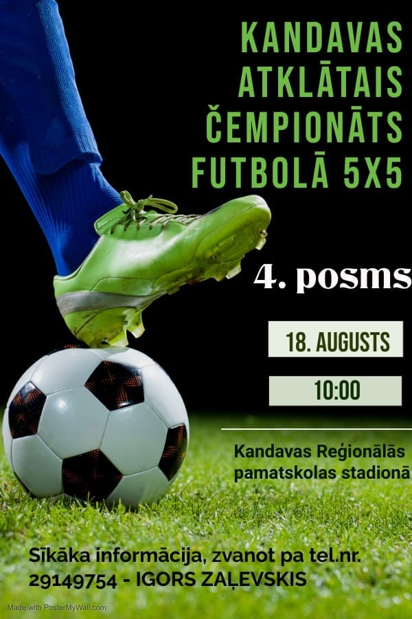Kandavas atklātais čempionāts futbolā 5x5 4.posms