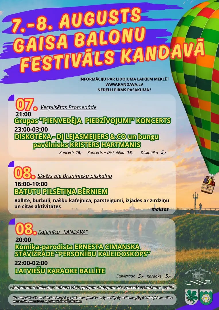 GAISA BALONU FESTIVĀLS KANDAVĀ