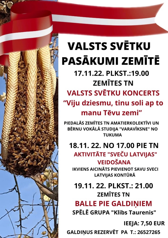 Valsts svētku pasākumi Zemītes pagastā