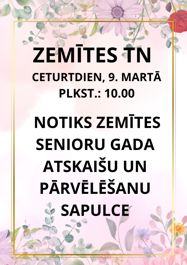 Zemītes pagasta senioru sapulce