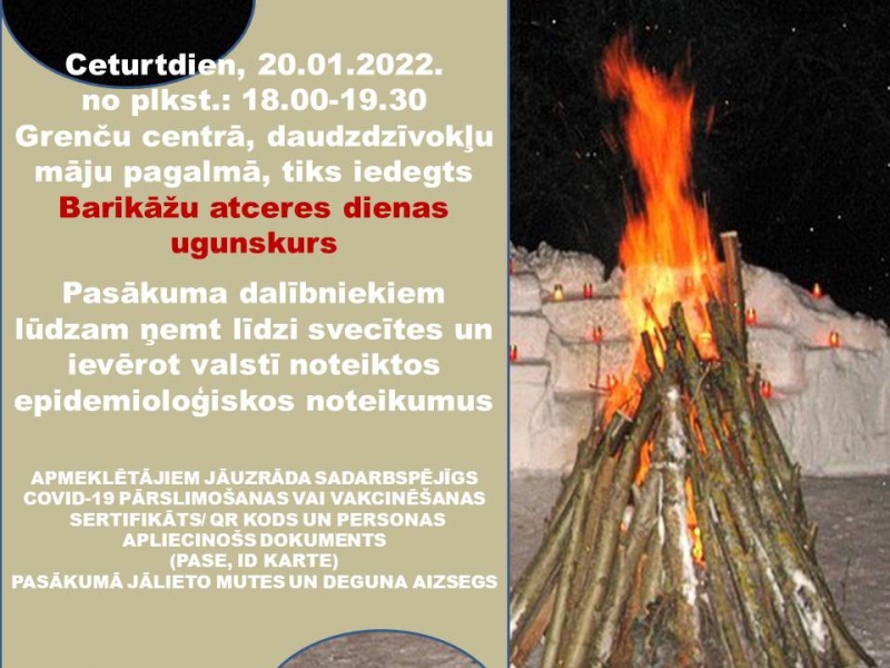 Barikāžu atceres dienas pasākums Grenčos