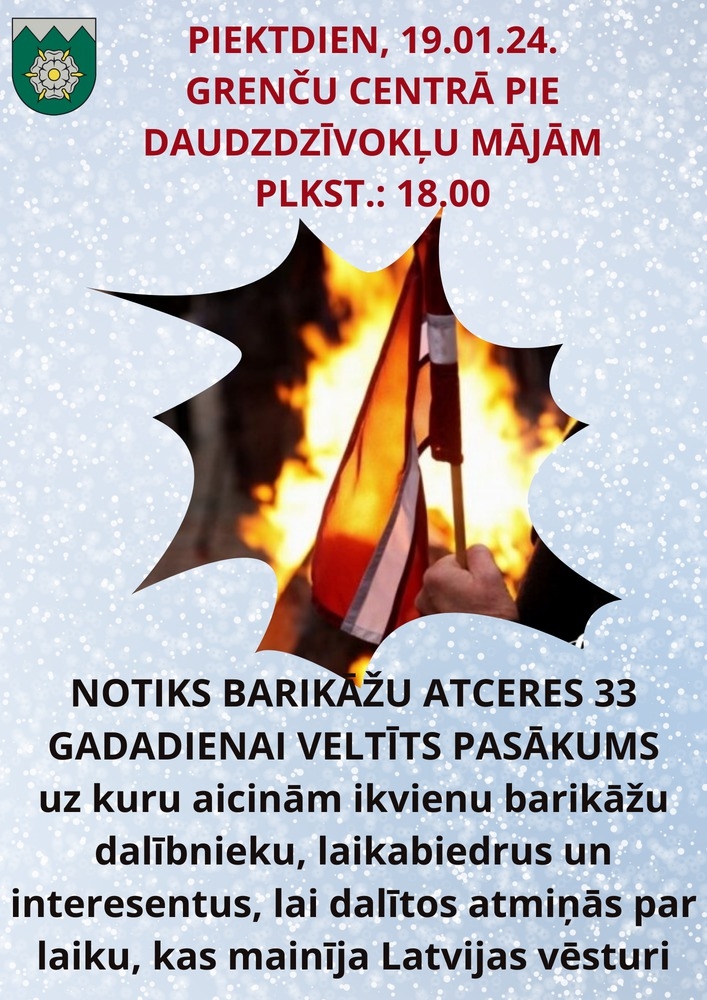Barikāžu atceres dienas pasākums Zemītes pagastā