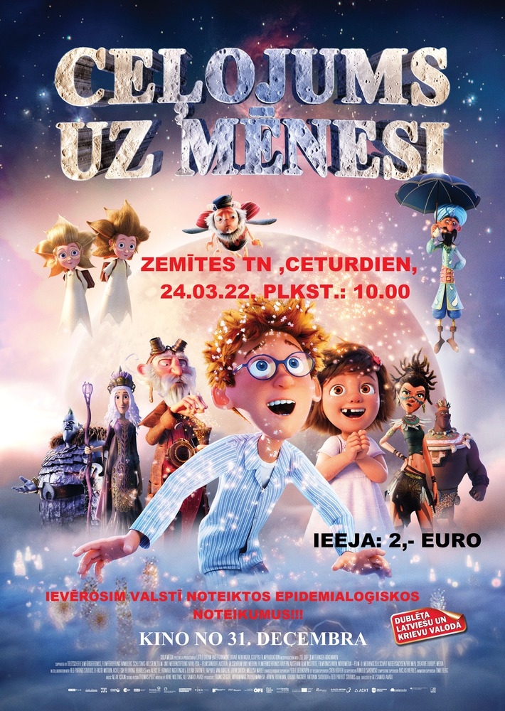 Multfilma bērniem "Ceļojums uz mēnesi"