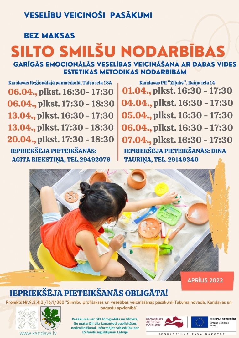 Slimību profilakses un veselības veicināšanas pasākumi Kandavas un pagastu apvienības teritorijā