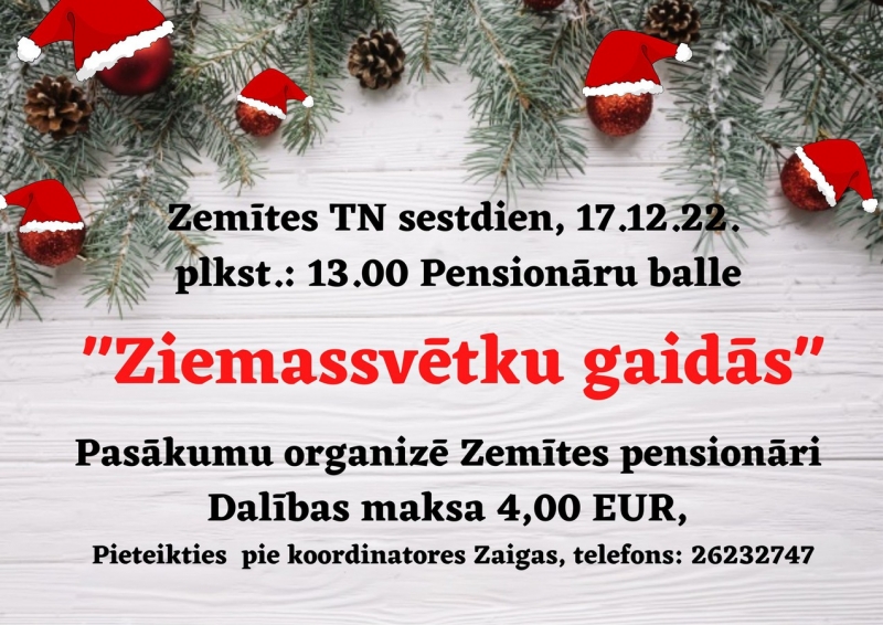 Senioru balle "Ziemassvētku gaidās"