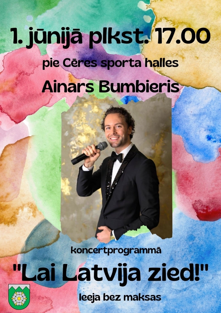 Ainars Bumbieris koncertprogrammā "Lai Latvija zied!"