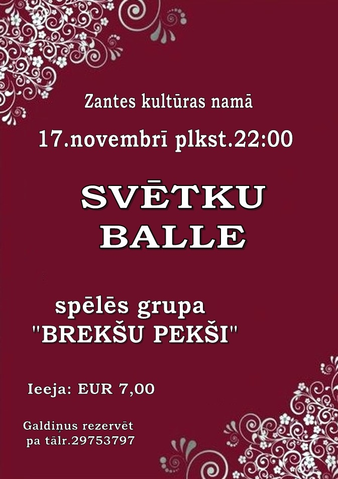 Valsts svētku balle Zantē