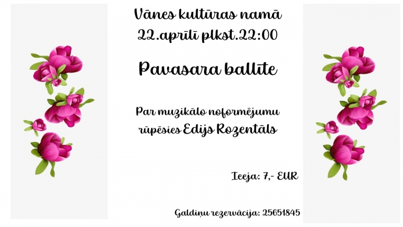 Pavasara ballīte Vānē