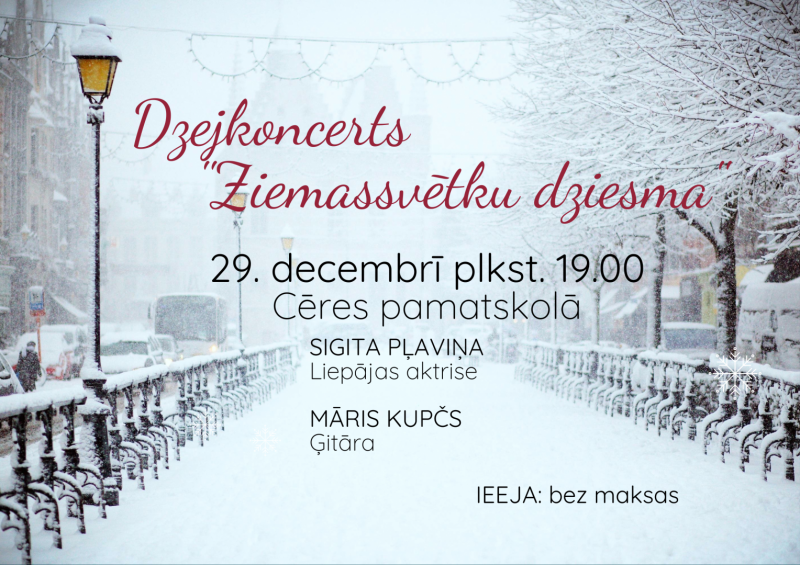 Dzejkoncerts "Ziemassvētku Dziesma"