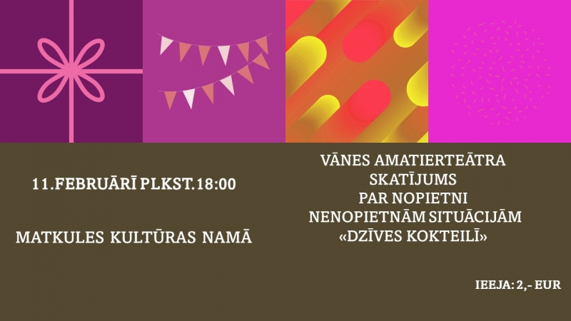 Vānes amatierteātra viesizrāde "Dzīves kokteilī"
