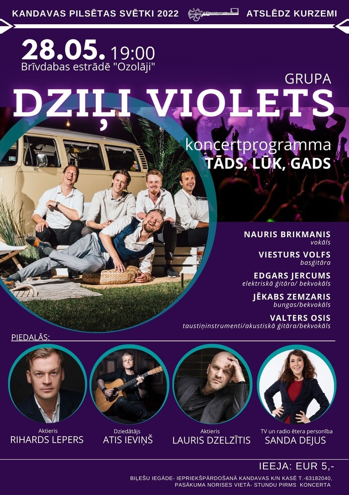 Grupas "DZIĻI VIOLETS" koncerts