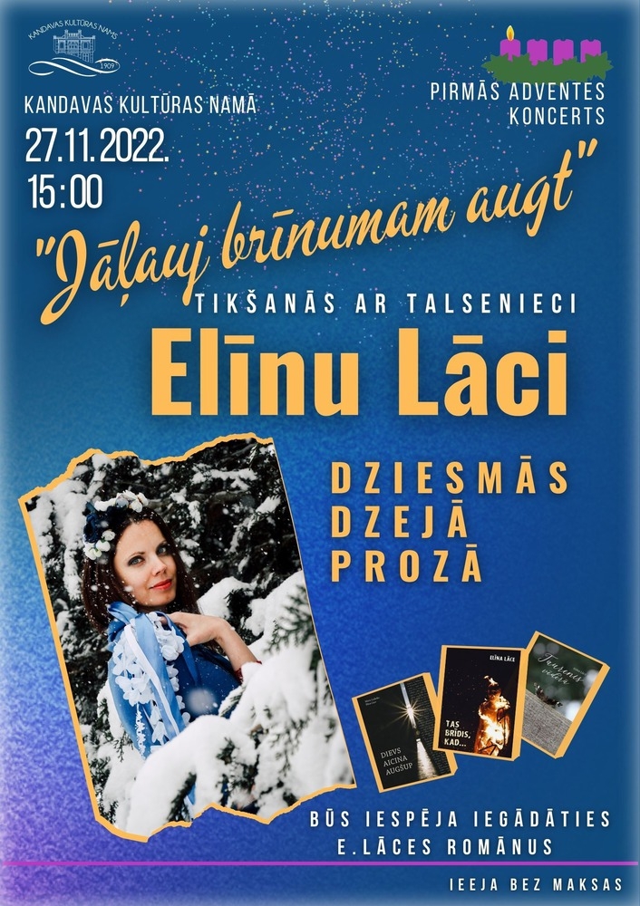 Pirmās adventes koncerts "JĀĻAUJ BRĪNUMAM AUGT"