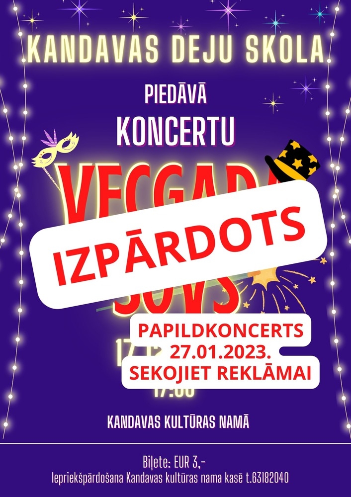 Kandavas Deju skolas koncerts "VECGADA ŠOVS"