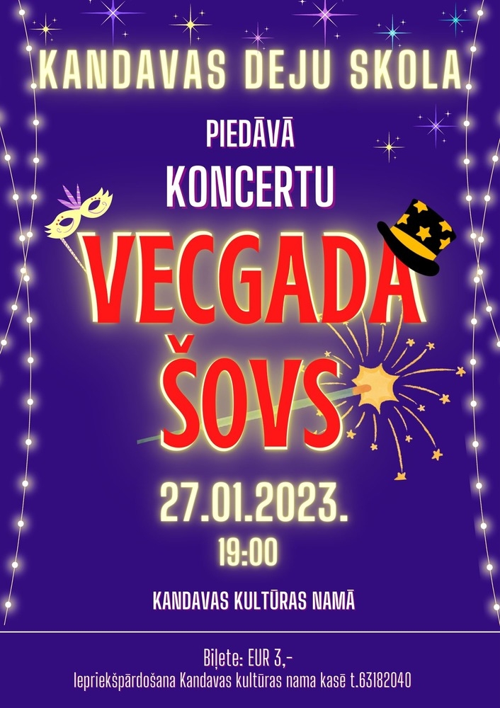 Kandavas Deju skolas koncerts "Vecgada šovs"