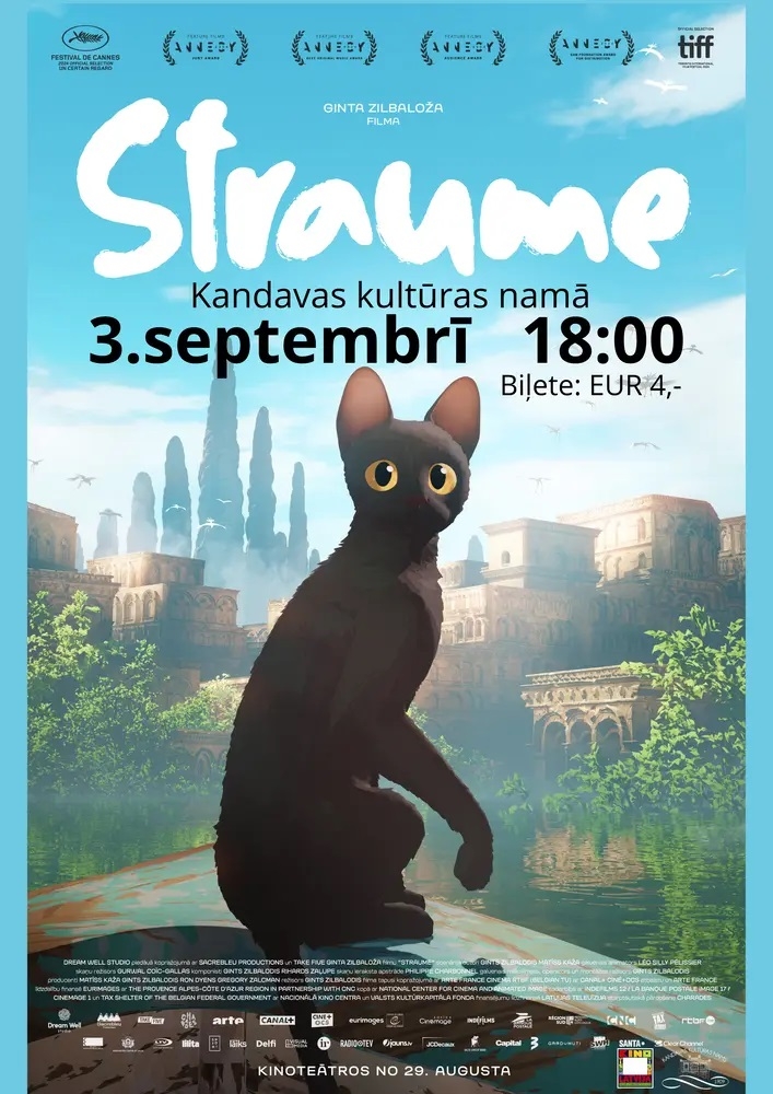 Latviešu animācijas filma visai ģimenei "STRAUME"