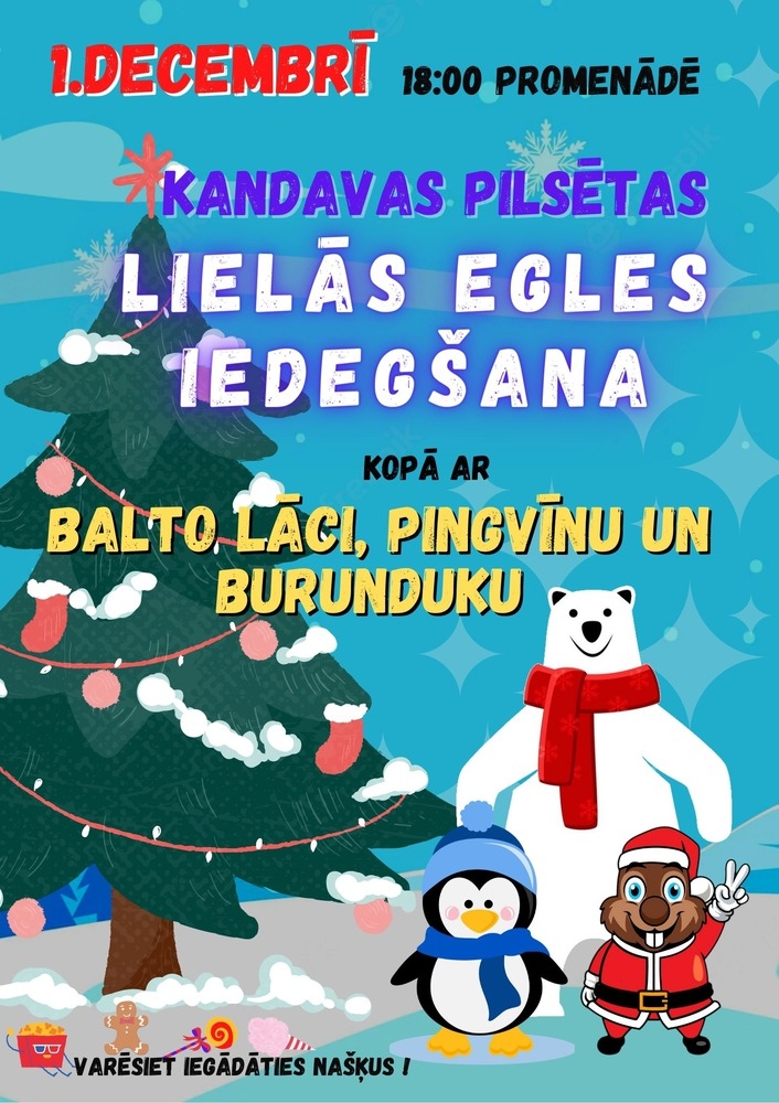 KANDAVAS PILSĒTAS LIELĀS EGLES IEDEGŠANA