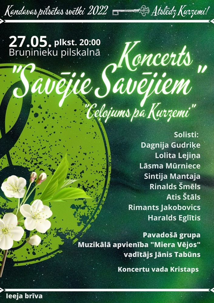 Koncerts SAVĒJIE SAVĒJIEM "Ceļojums pa Kurzemi"