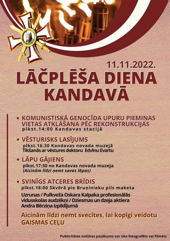 LĀČPLĒŠA DIENA KANDAVĀ