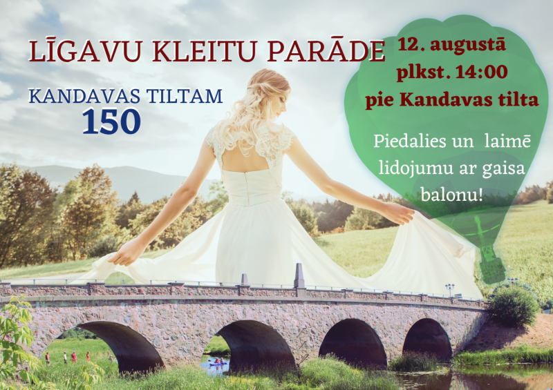Līgavu kleitu parāde Kandavā
