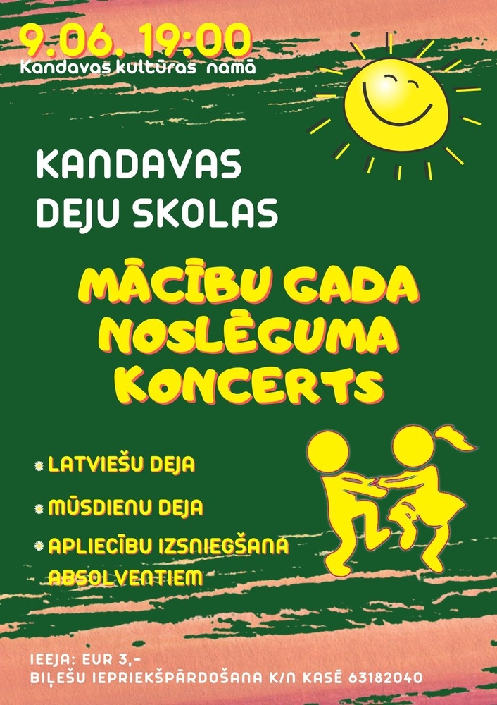 Kandavas Deju skolas mācību gada noslēguma koncerts