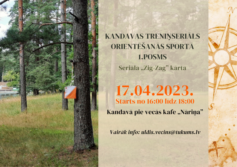 Kandavas treniņseriāls orientēšanās sportā 1.posms
