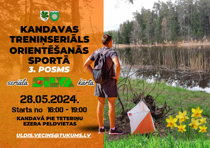 Kandavas treniņseriāls orientēšanās sportā 3.posms