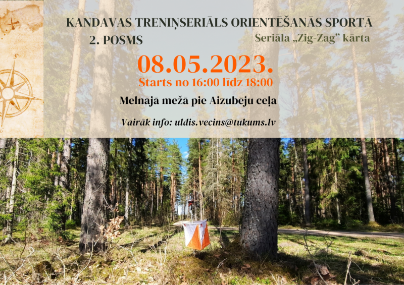 Kandavas treniņseriāls orientēšanās sportā 2. posms