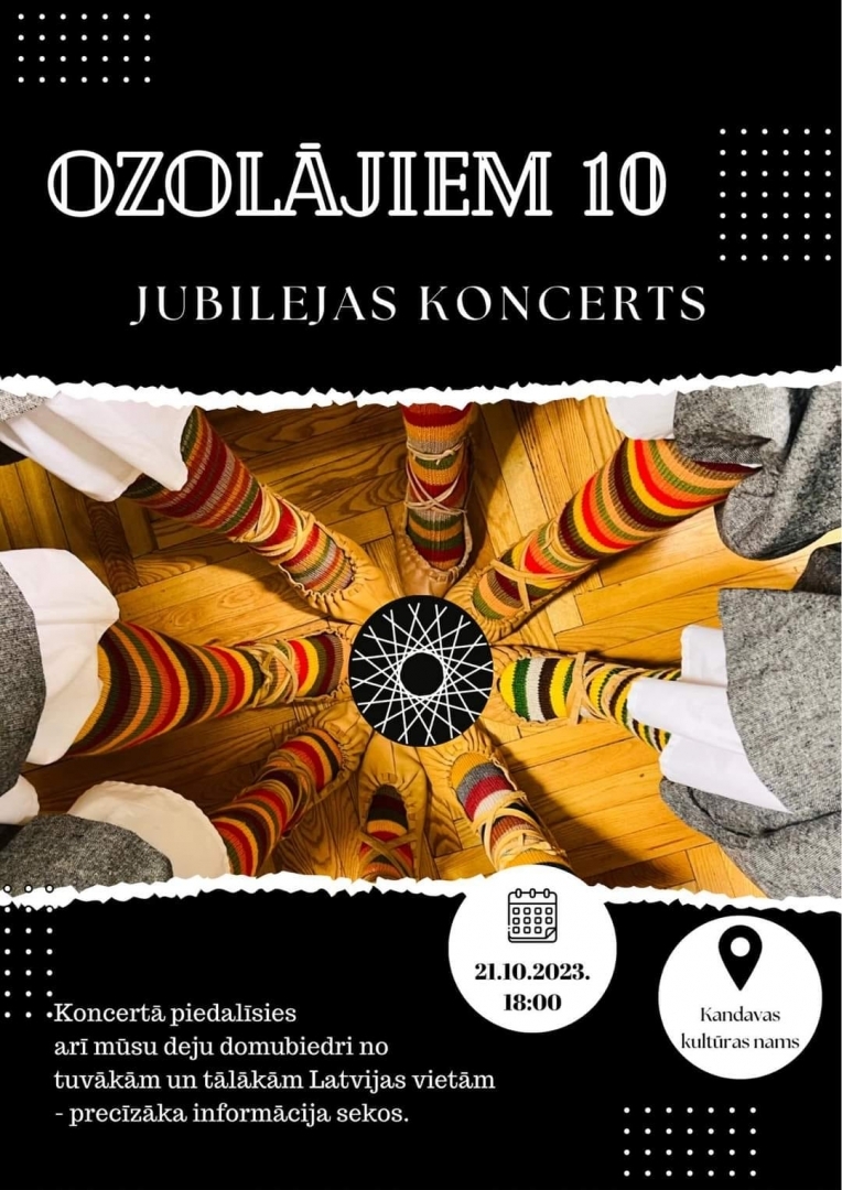 Deju kolektīva “OZOLĀJI” 10 gadu jubilejas koncerts