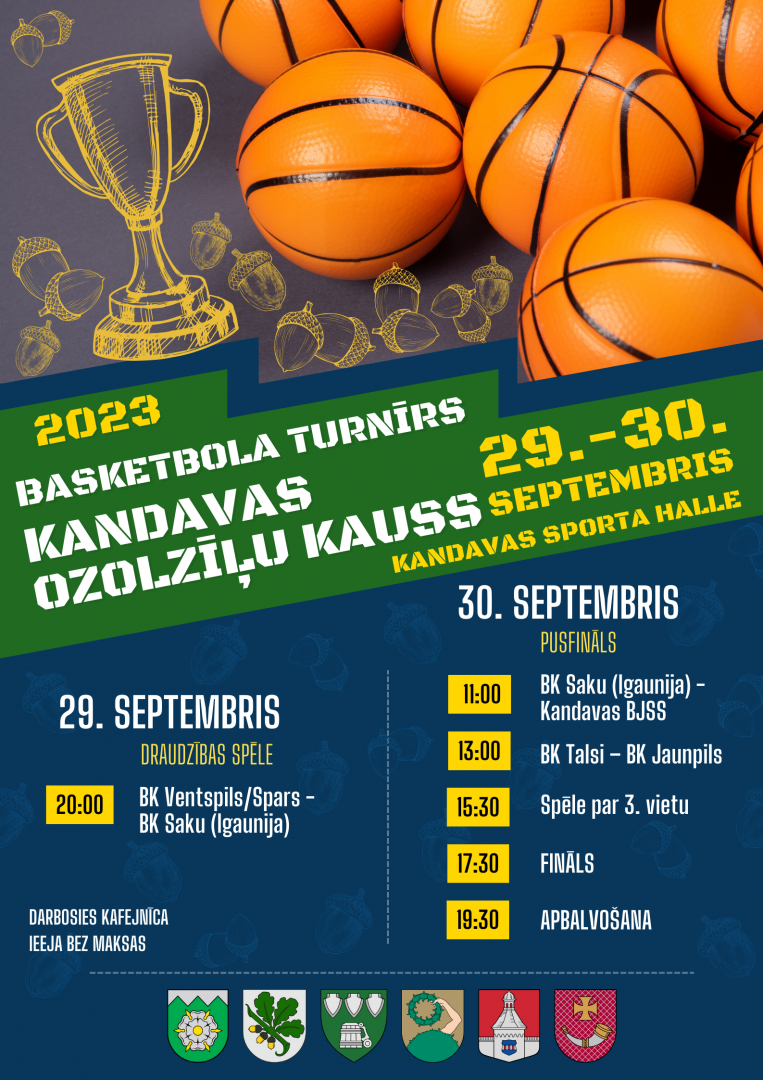 Basketbola turnīrs “Kandavas ozolzīļu kauss 2023”