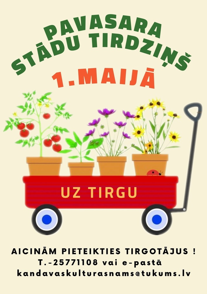 Pavasara stādu tirdziņš Kandavā