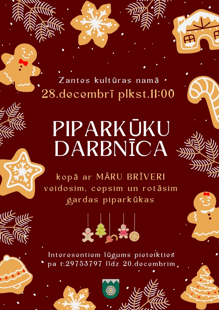 Piparkūku darbnīca bērniem