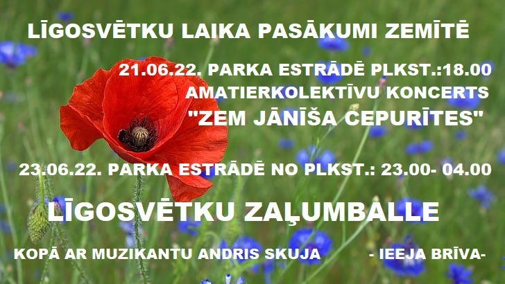 Līgosvētku laika pasākumi Zemītē