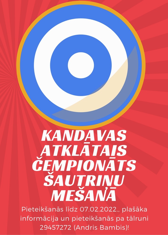 Piesakies Kandavas atklātajam čempionātam šautriņu mešanā!